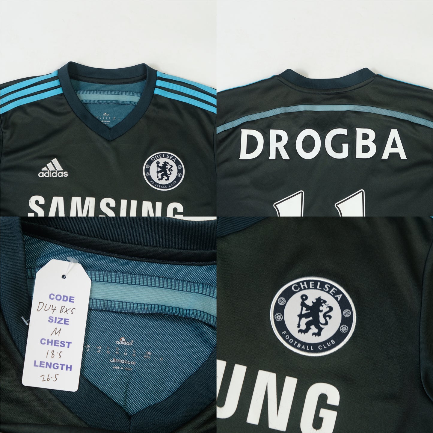 2014/15 Chelsea Third Shirt Drogba Adidas