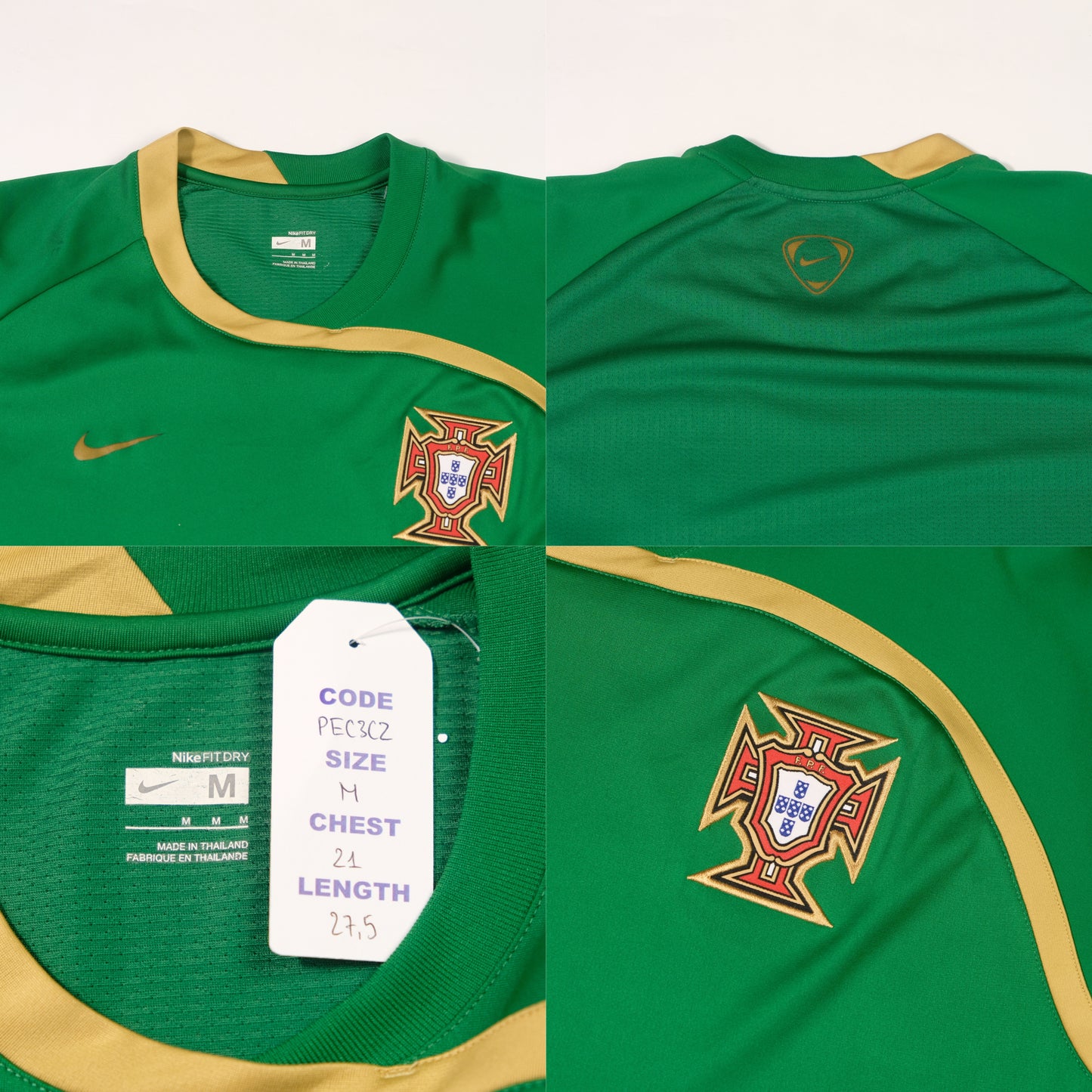 2008 Portugal Training Shirt Nike (M)