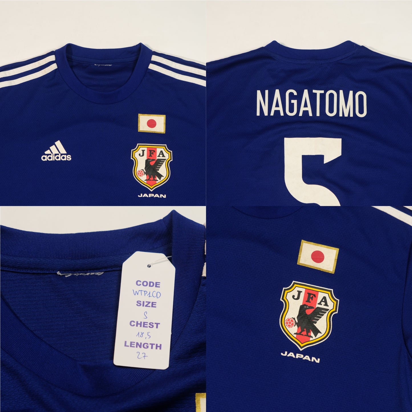 2014 Japan Home Shirt Adidas Nagatomo (S)