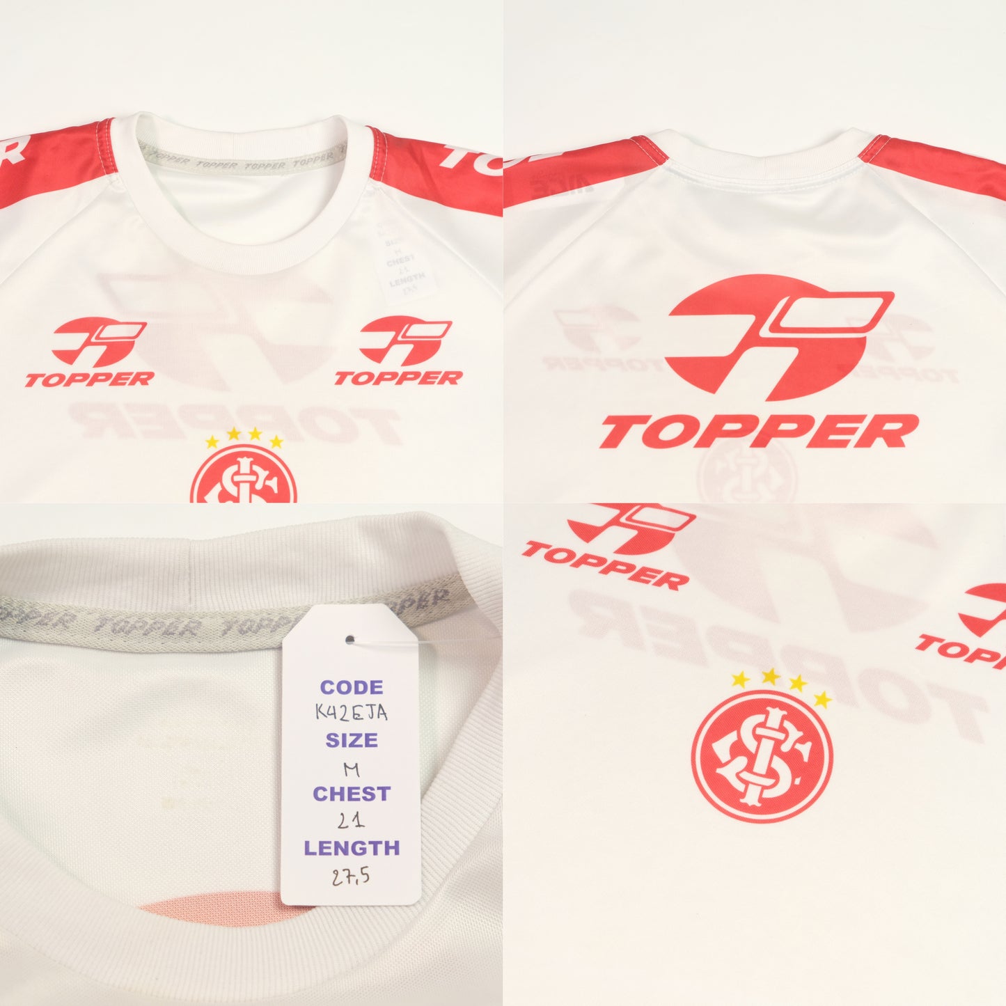 2002/03 SC Internacional Home Football Shirt Topper Brazil (M)