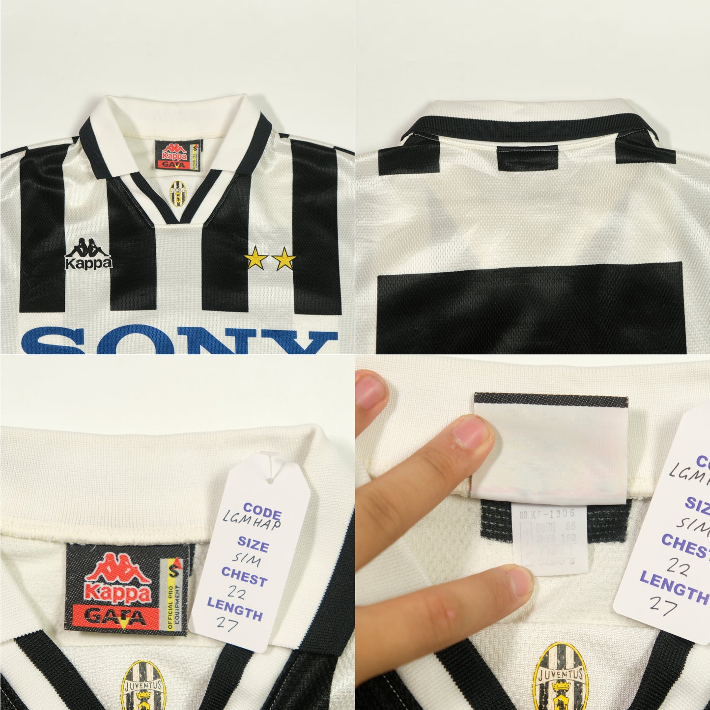 1995/96 Juventus Home Shirt Kappa