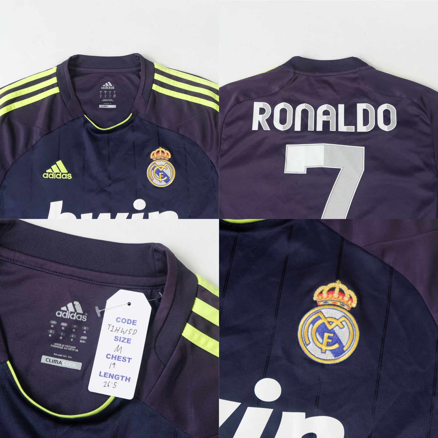 2012/13 Real Madrid Away shirt Ronaldo Adidas