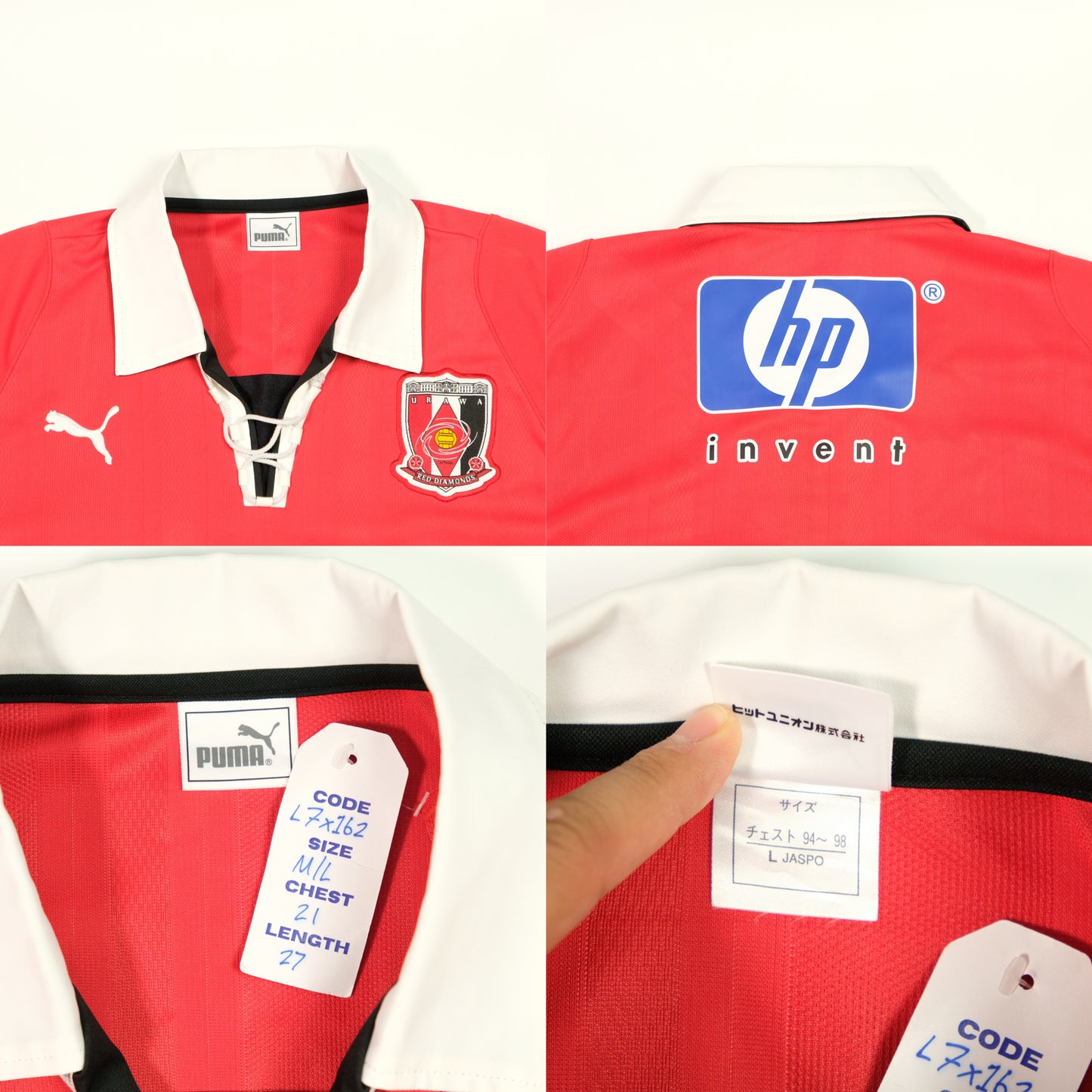 Mitsubishi Urawa Red Diamonds J-League Puma 2003 Home Vintage Football Shirt M/L