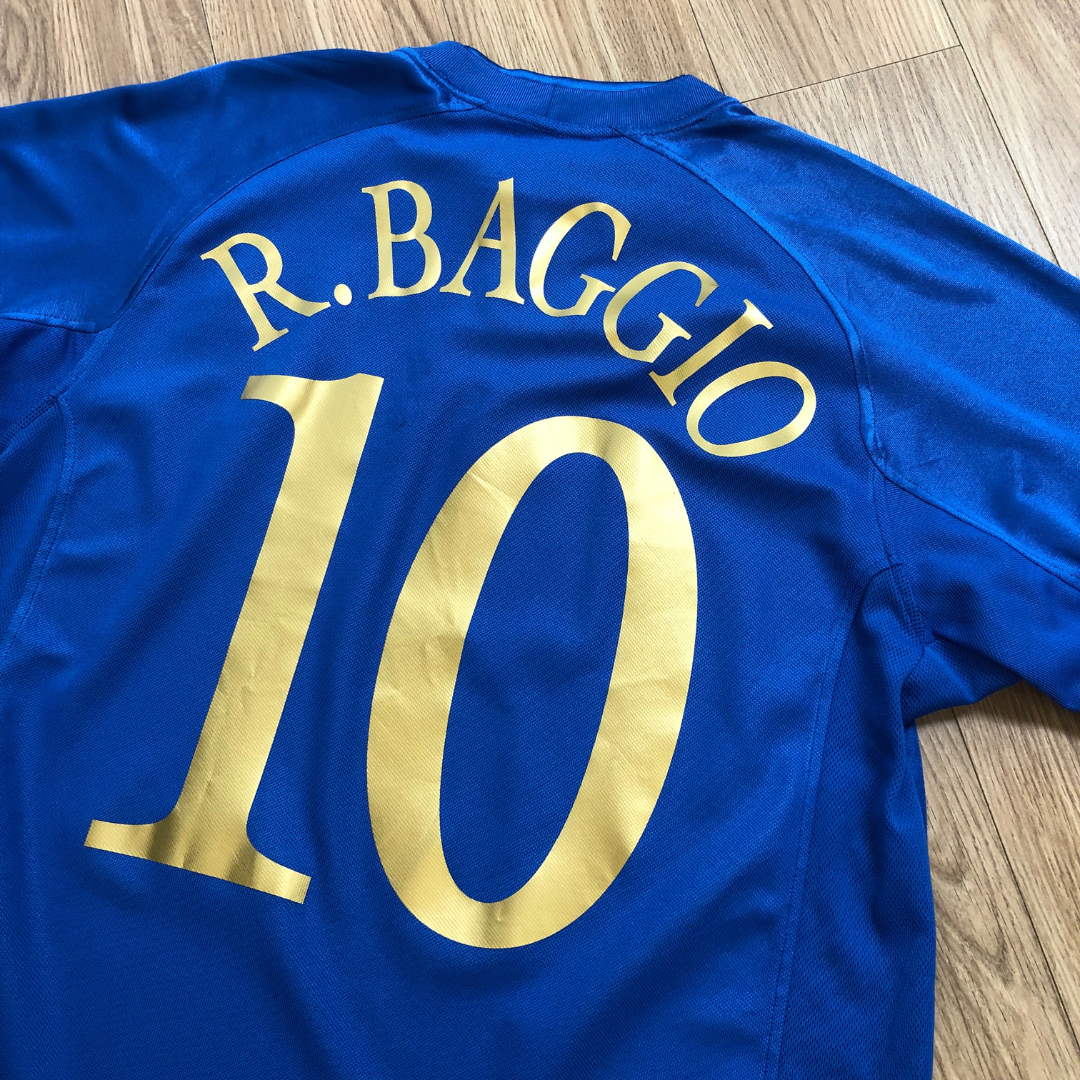 Italy 2004/2006 Baggio Puma Original Home Football Shirt Medium/Large