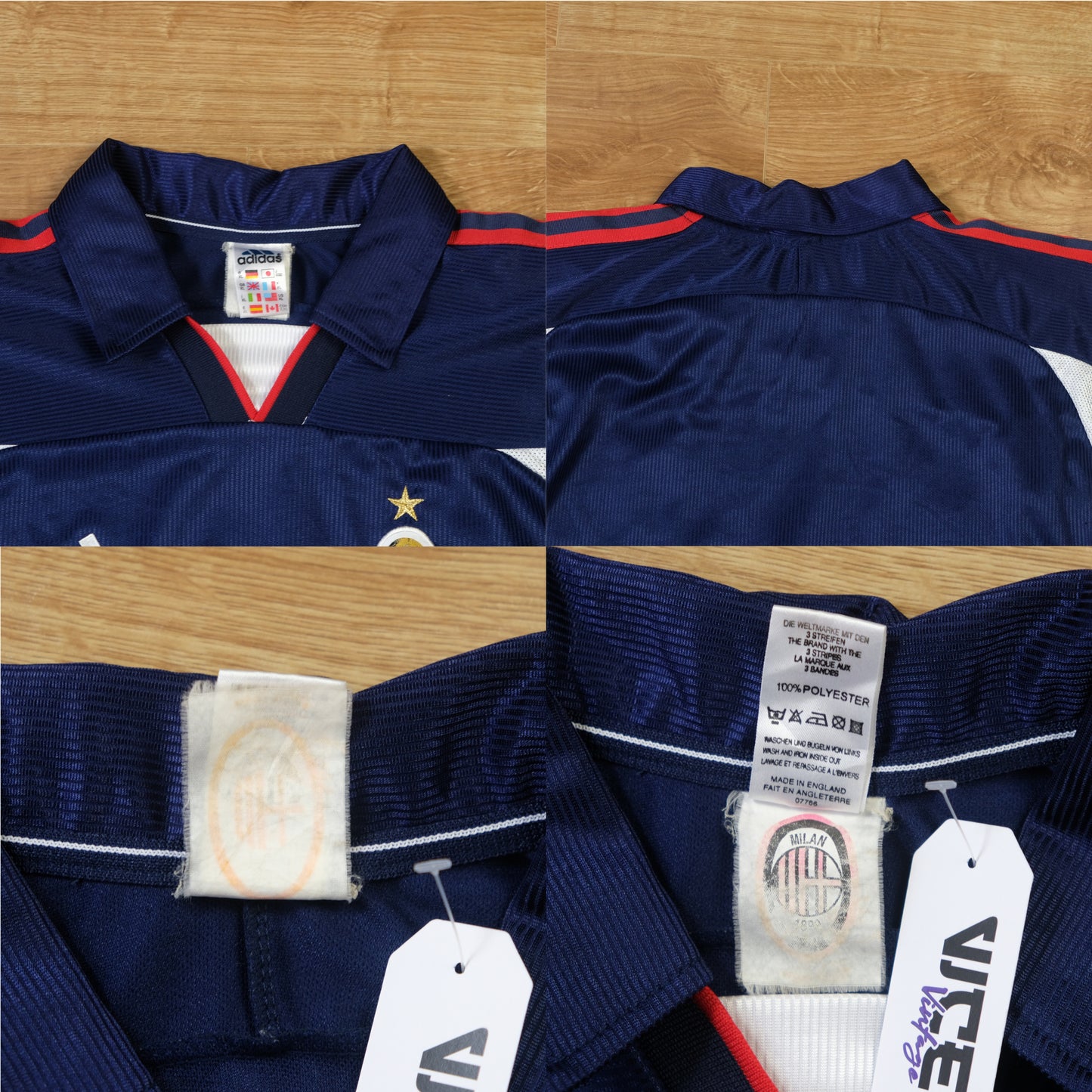 1999/00 AC Milan Centenary Third Shirt Adidas