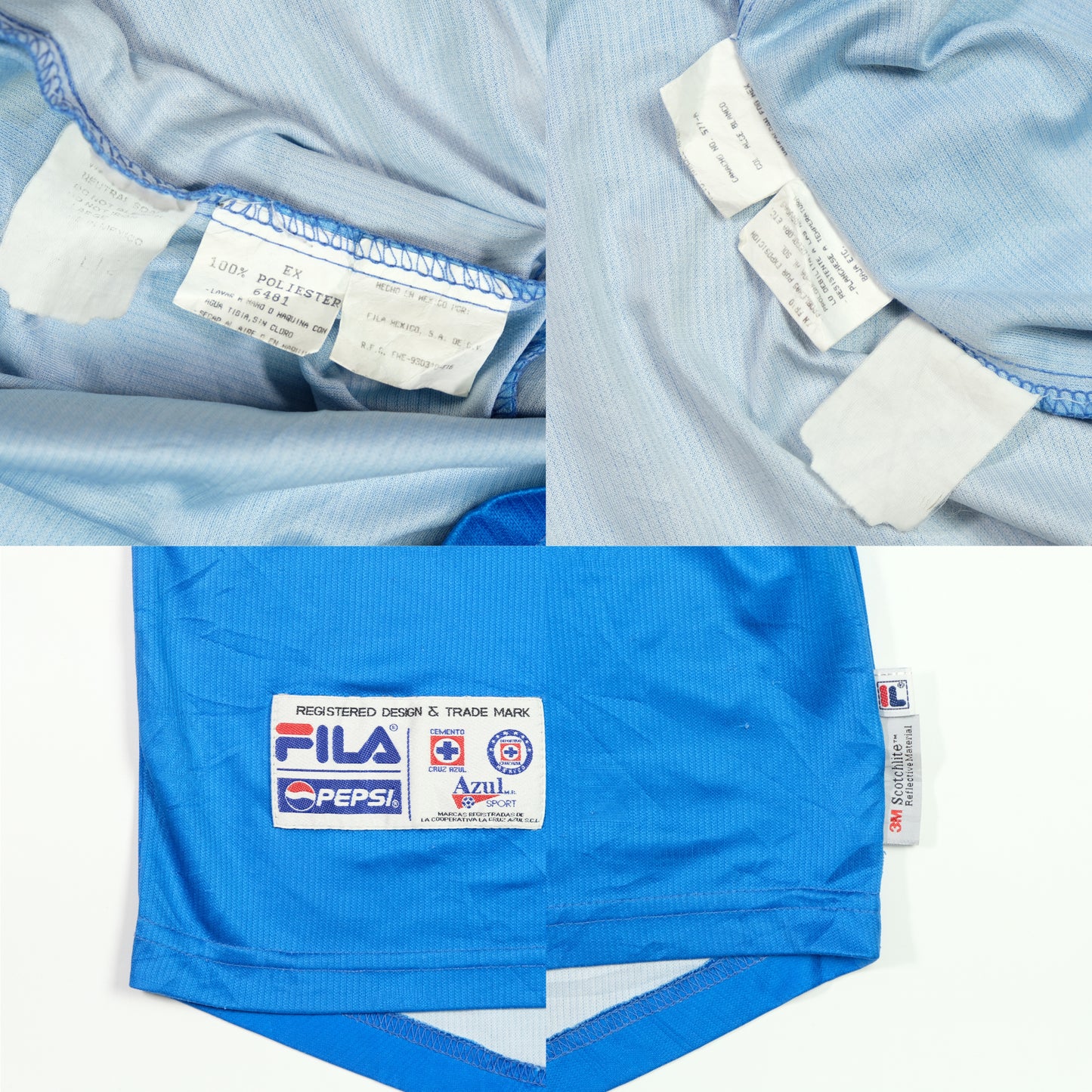 Cruz Azul Mexico 1999/2000 Fila Home Football Shirt XL