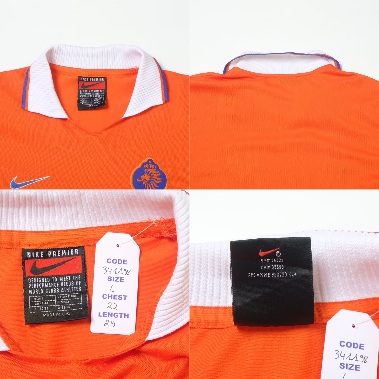 1997/98 Netherlands Home Shirt Nike (L)