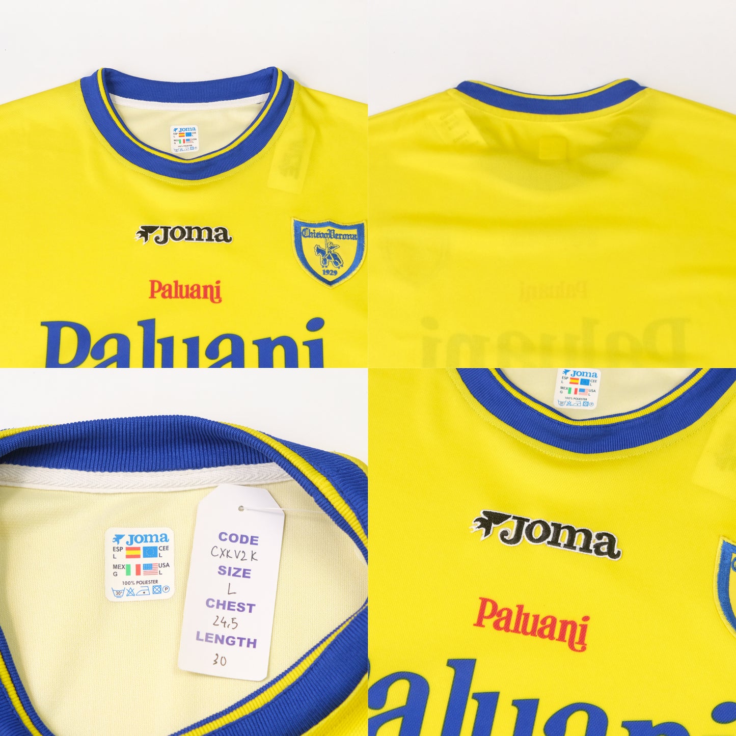 2002/03 Chievo Verona Home Shirt Joma (L)