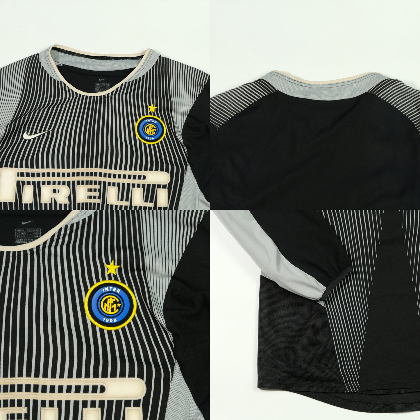 Inter Milan Italy Nike Original 2002/2003 Goalkeeper Football Shirt Small/Medium