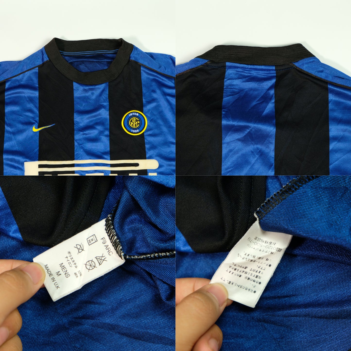 Inter Milan Nike Original 1999/2000 Home Football Shirt Medium