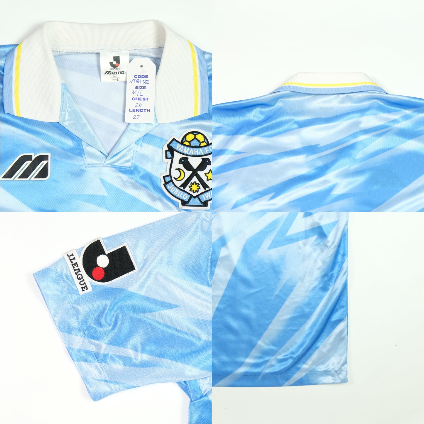 Jubilo Iwata 1994/1995 J-League Japan Mizuno Home Football Shirt Medium/Large