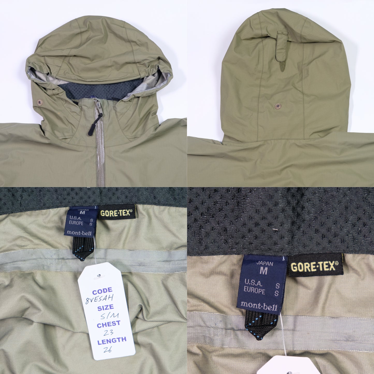 Montbell Gore-Tex Vintage Jacket Small/Medium