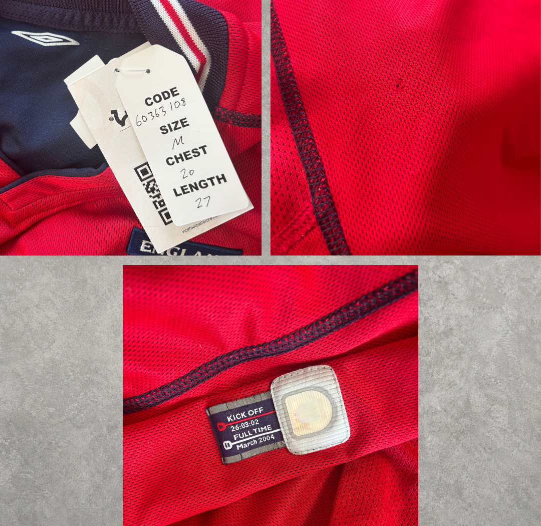 2002/04 England Away Shirt Umbro (M)