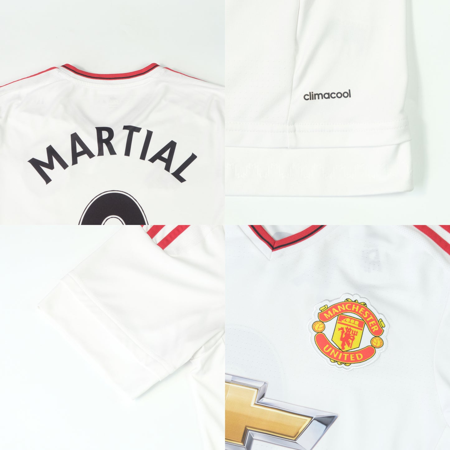 2015/16 Manchester United Away Shirt Adidas Martial (M)