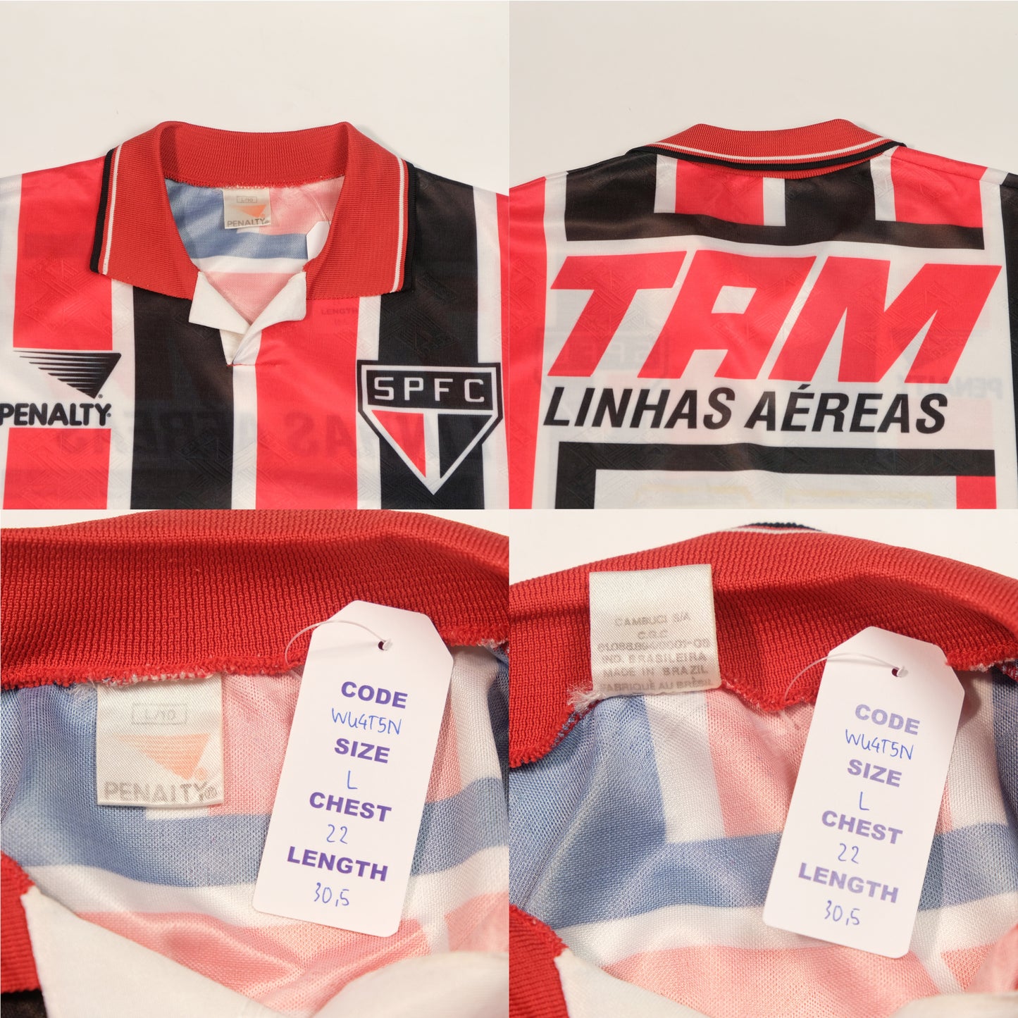 1993/94 Sao Paulo Away Shirt Penalty (L)