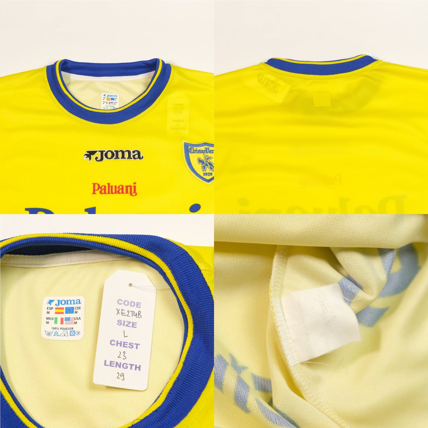 2002/03 Chievo Verona Home Shirt Joma (L)