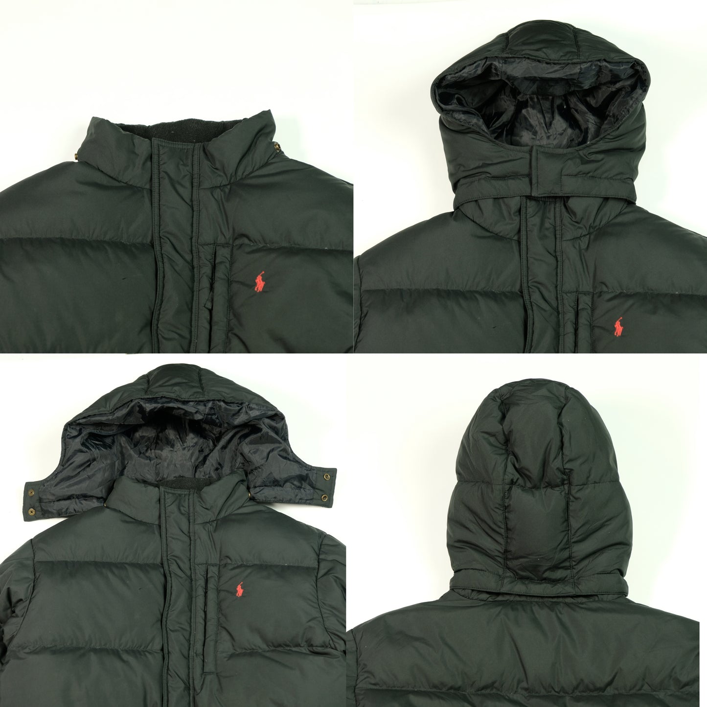 Polo Ralph Lauren Vintage 1990s Black Puffer Jacket Small