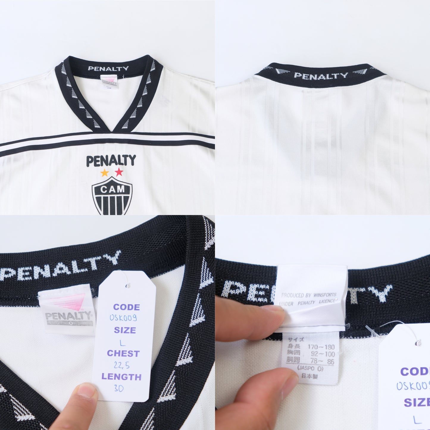 1990s Atletico Mineiro (Brazil) Training Shirt Penalty (L)