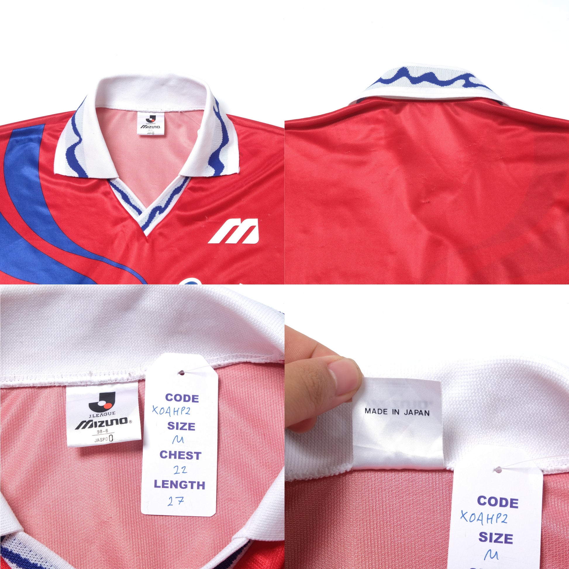 1995/97 Kashima Antlers Home Shirt J-League Mizuno (M)