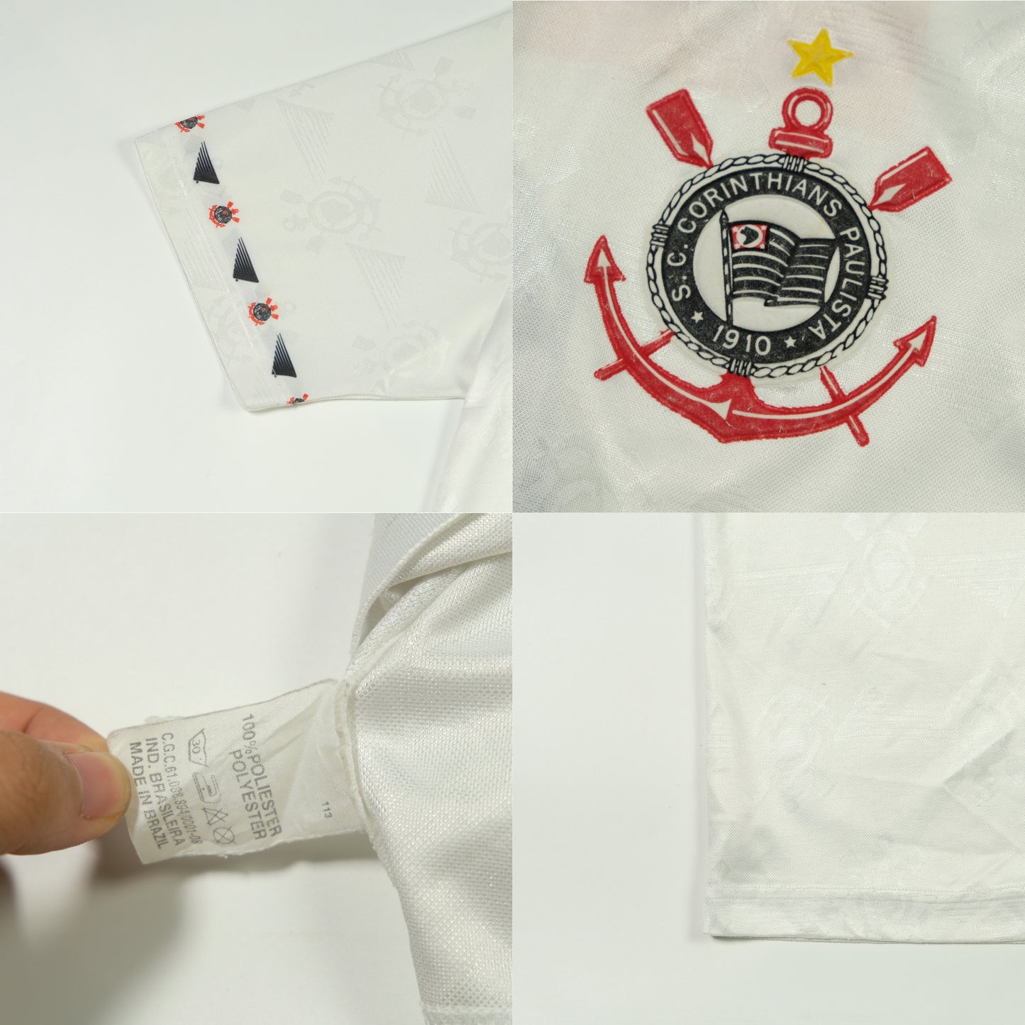 Corinthians (Brazil) Penalty Original 1995 Home Football Shirt Medium