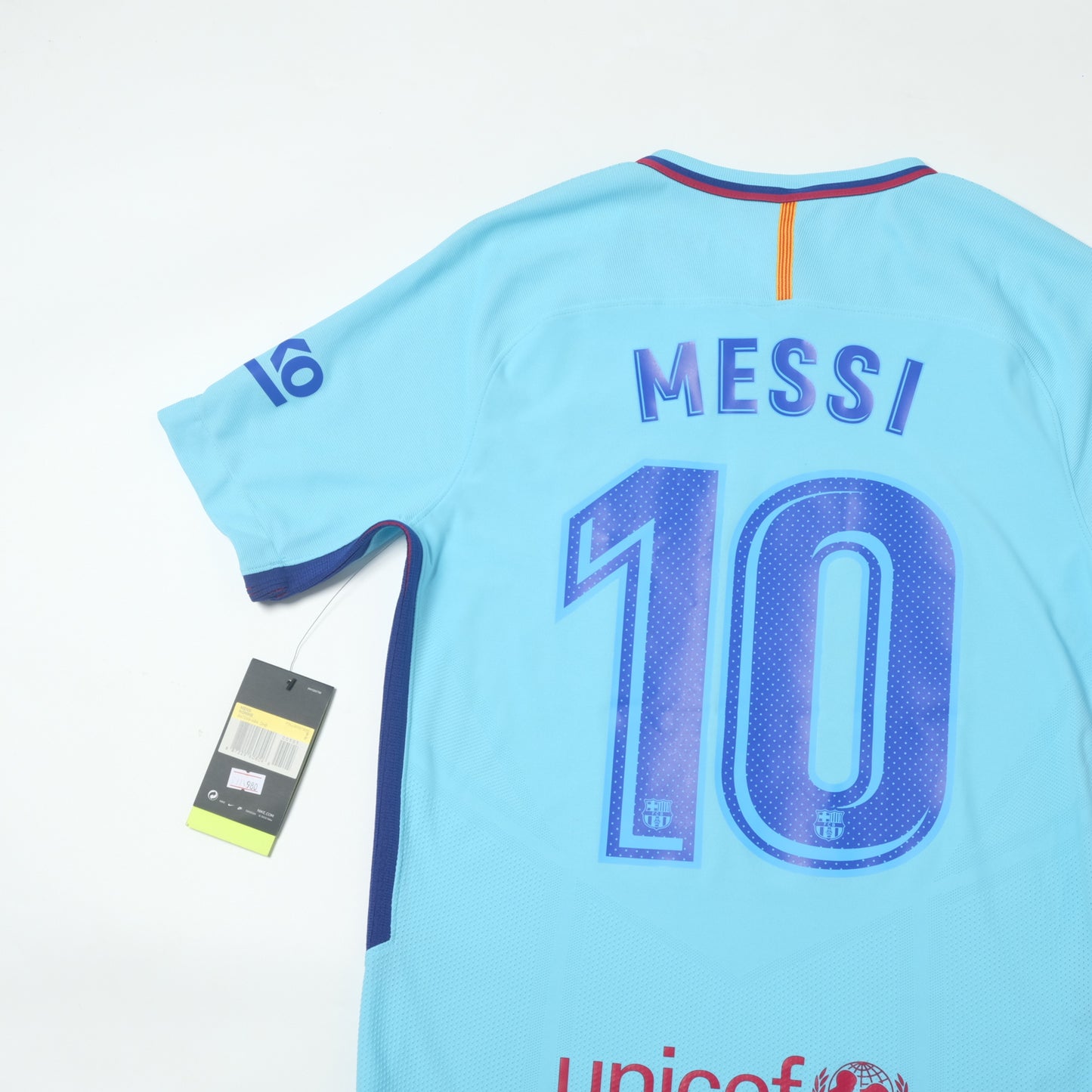 2017/18 Barcelona Away Shirt Nike Messi BNWT (S/M)