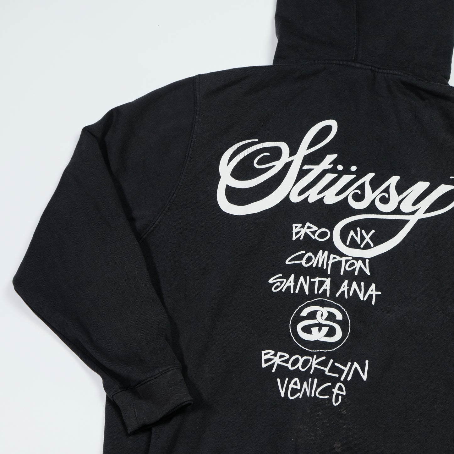 Stussy Vintage Black Hoodie Small/Medium