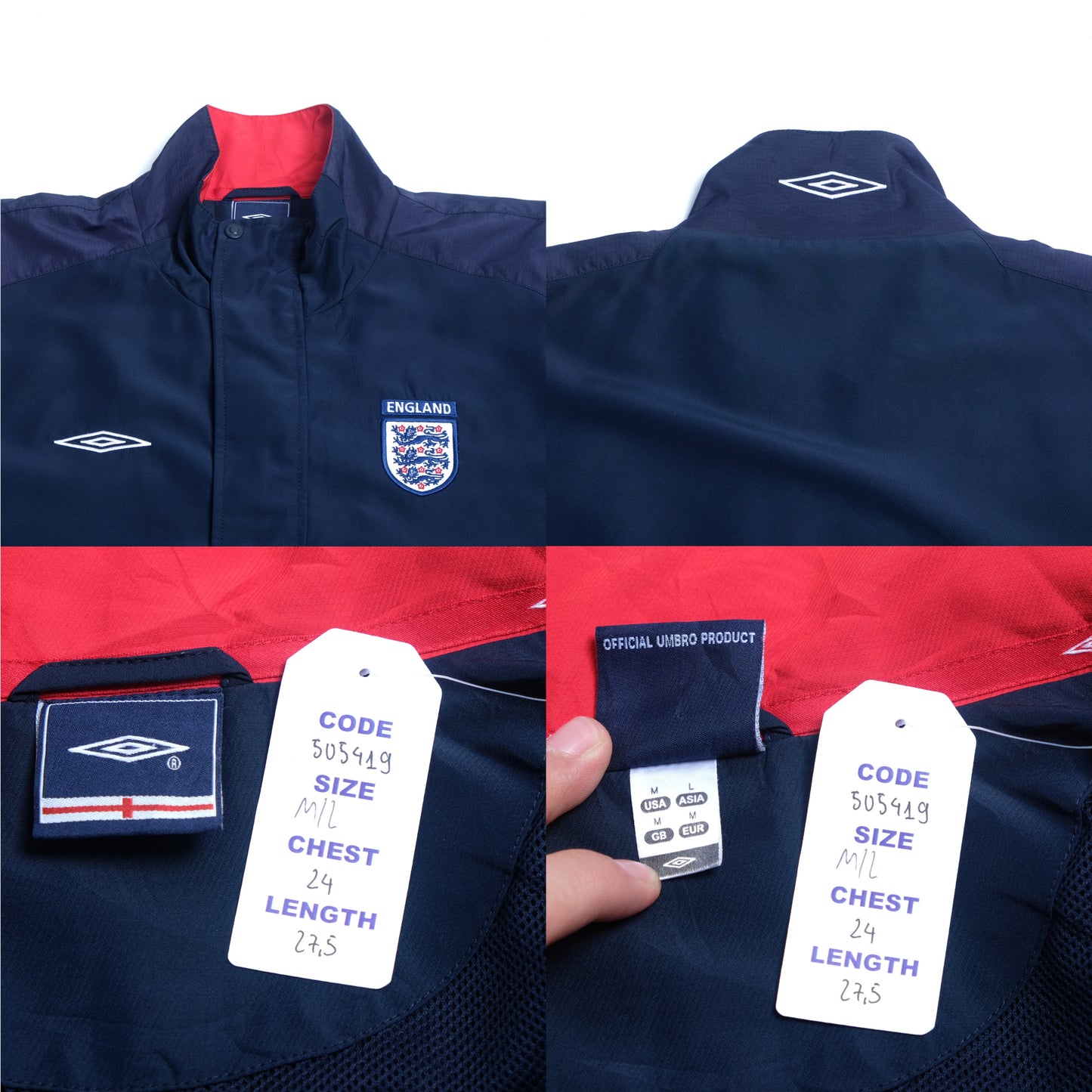 2005/07 England Track Jacket Umbro (M/L)