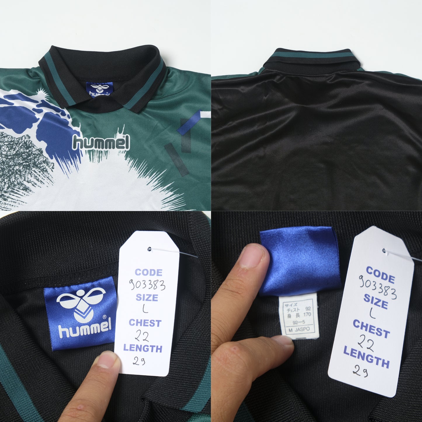 1990s Hummel Goalkeeper Template Shirt (L)