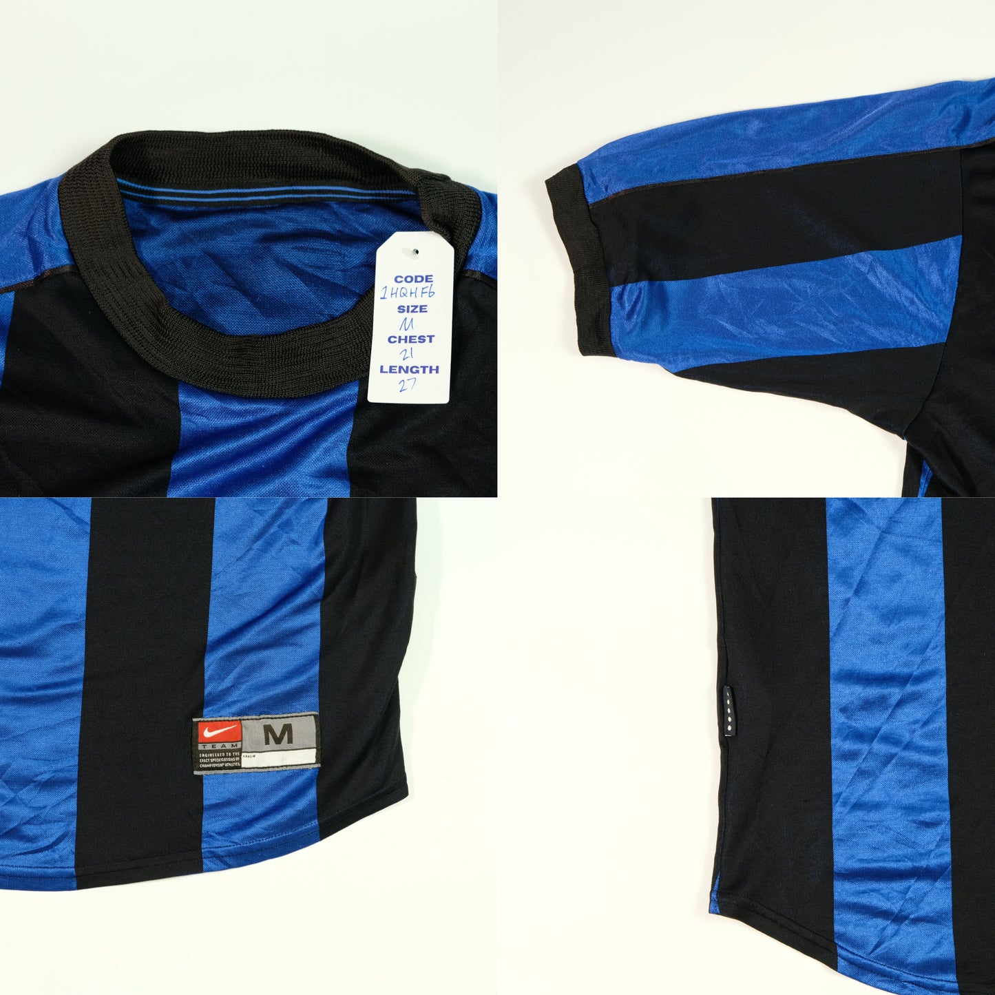 Inter Milan Nike Original 1999/2000 Home Football Shirt Medium