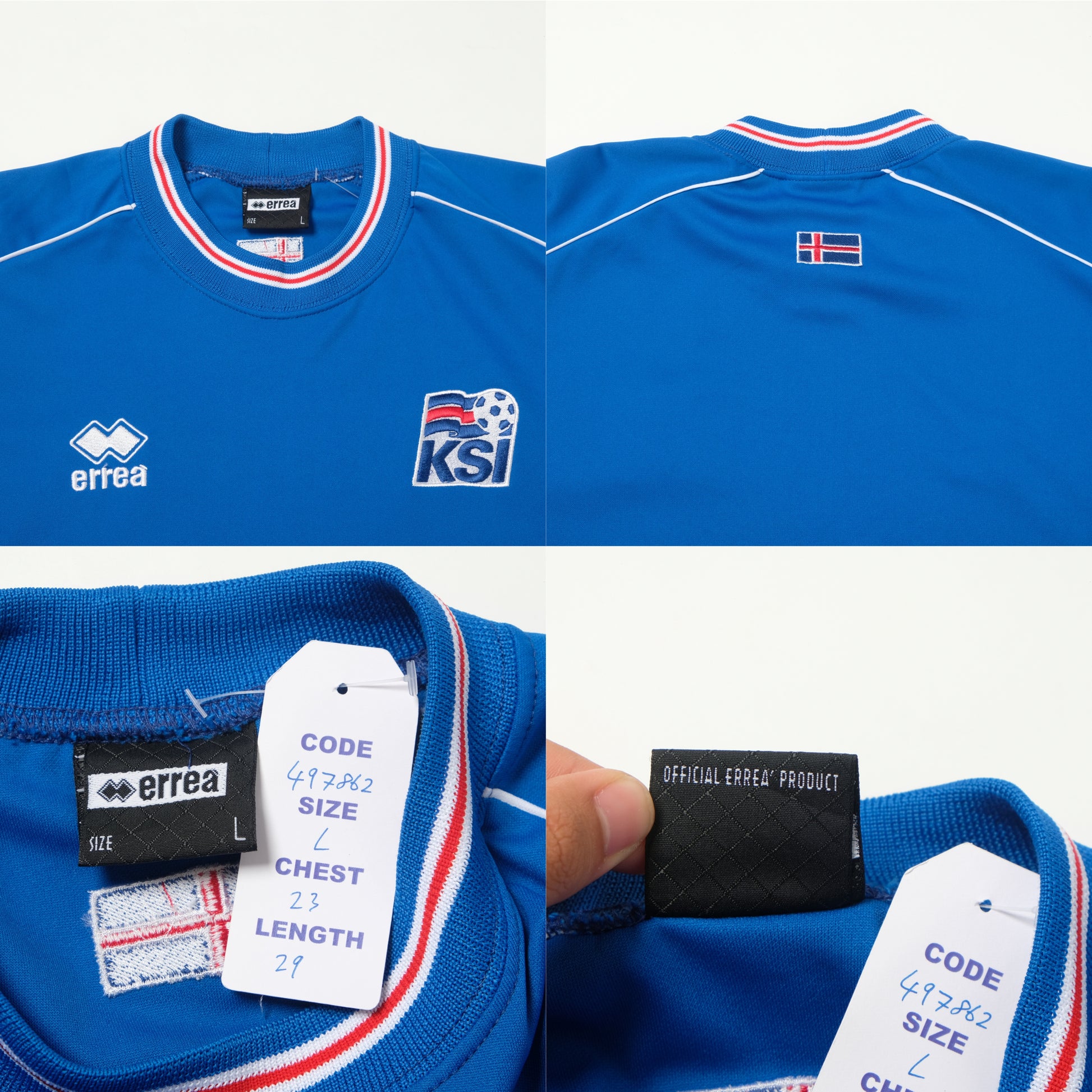 2004/05 Iceland Home Shirt Errea (L)