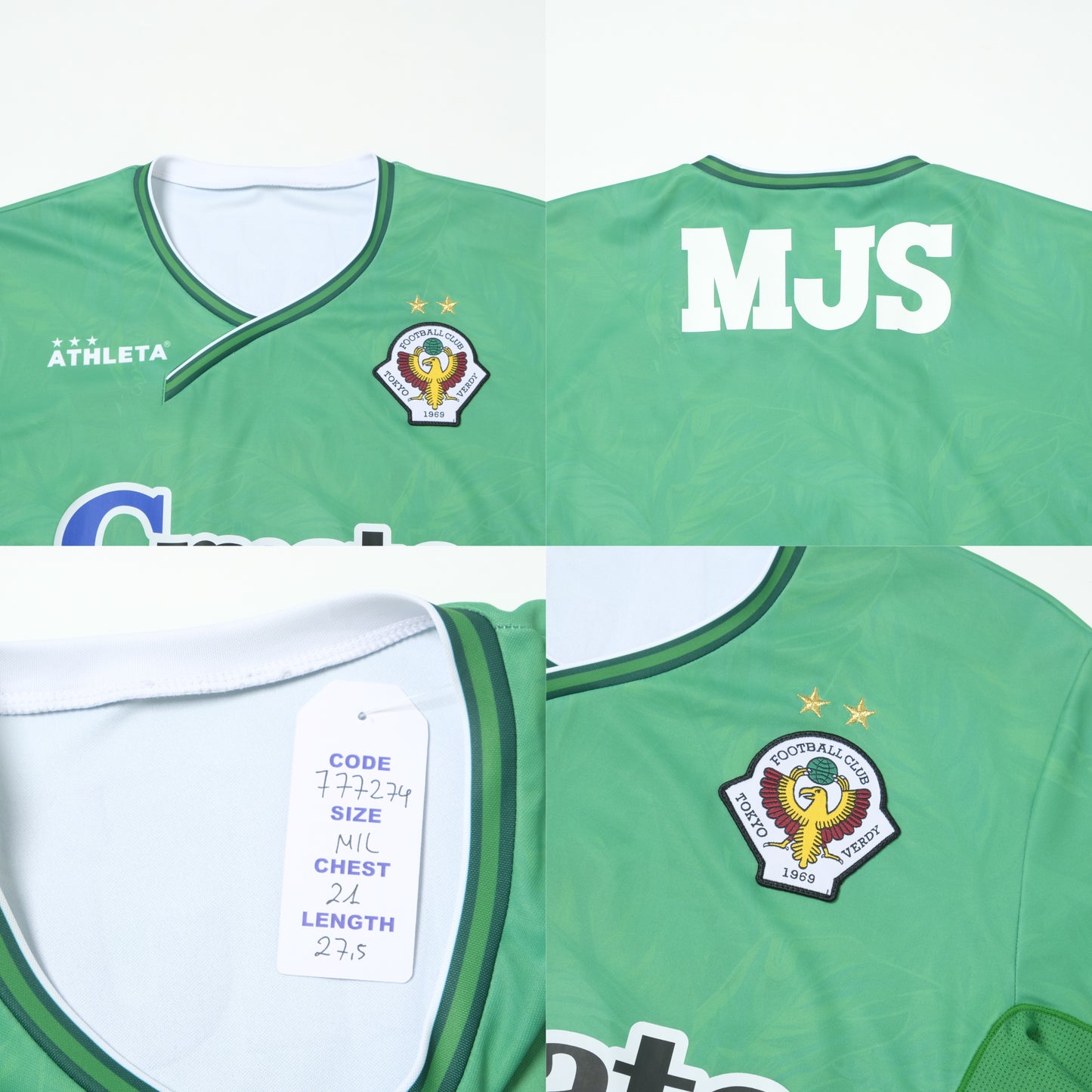 2016 Tokyo Verdy Home Shirt Athleta J-League (M/L)
