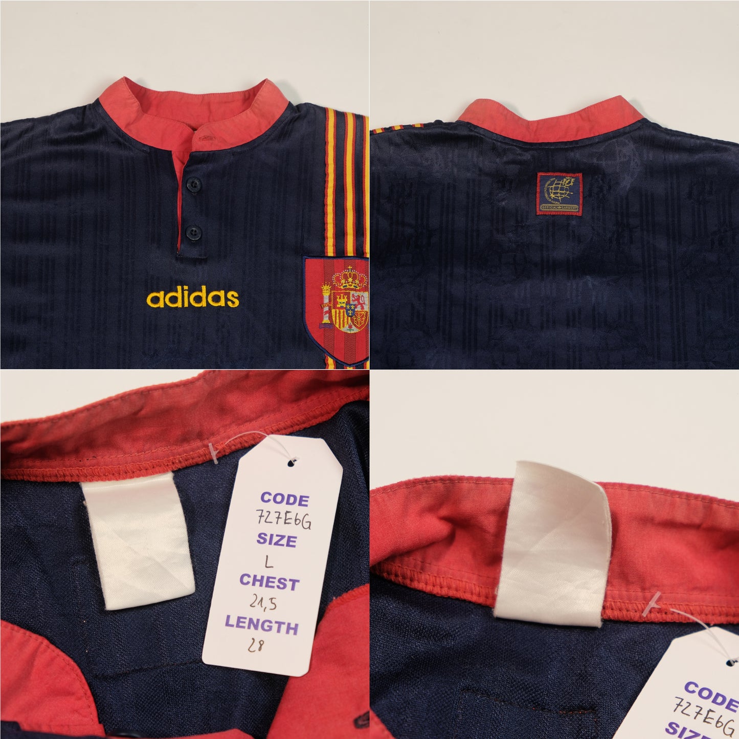 1996/98 Spain Away Shirt Adidas (L)
