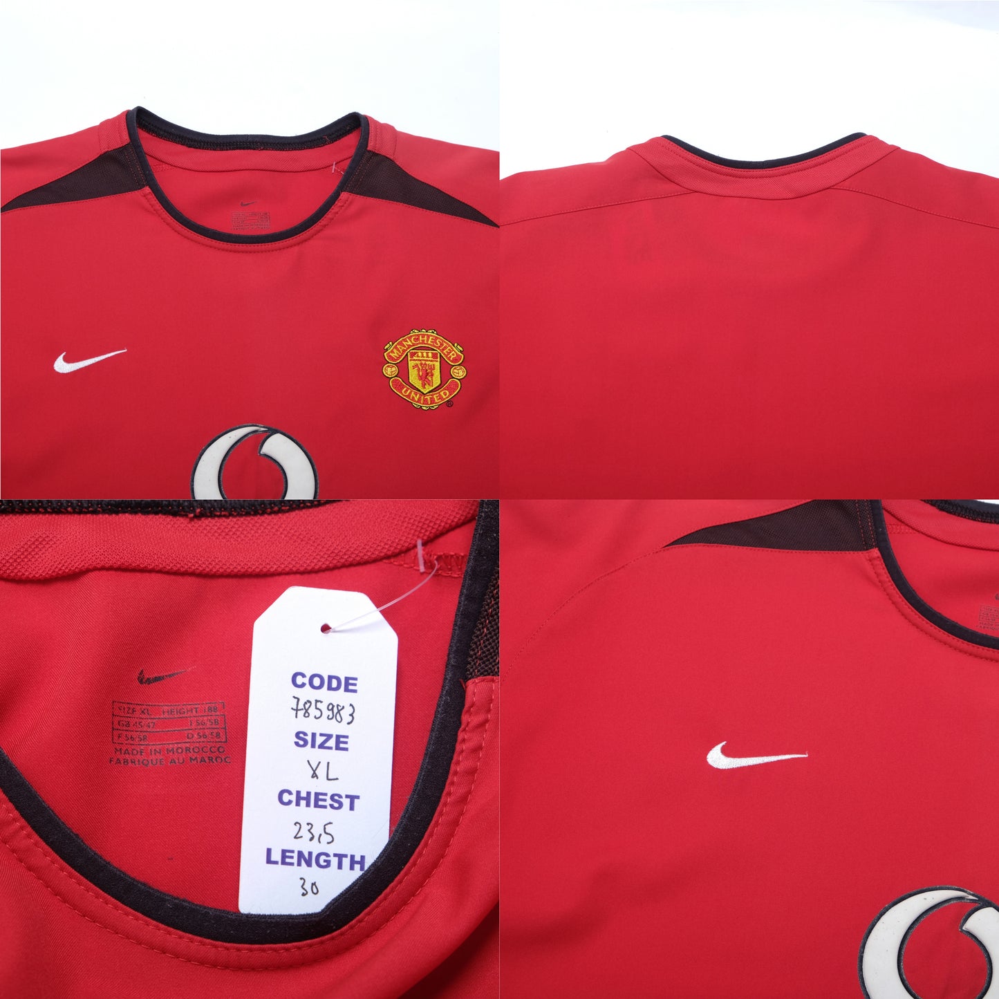 2002/04 Manchester United Home Shirt Nike (XL)