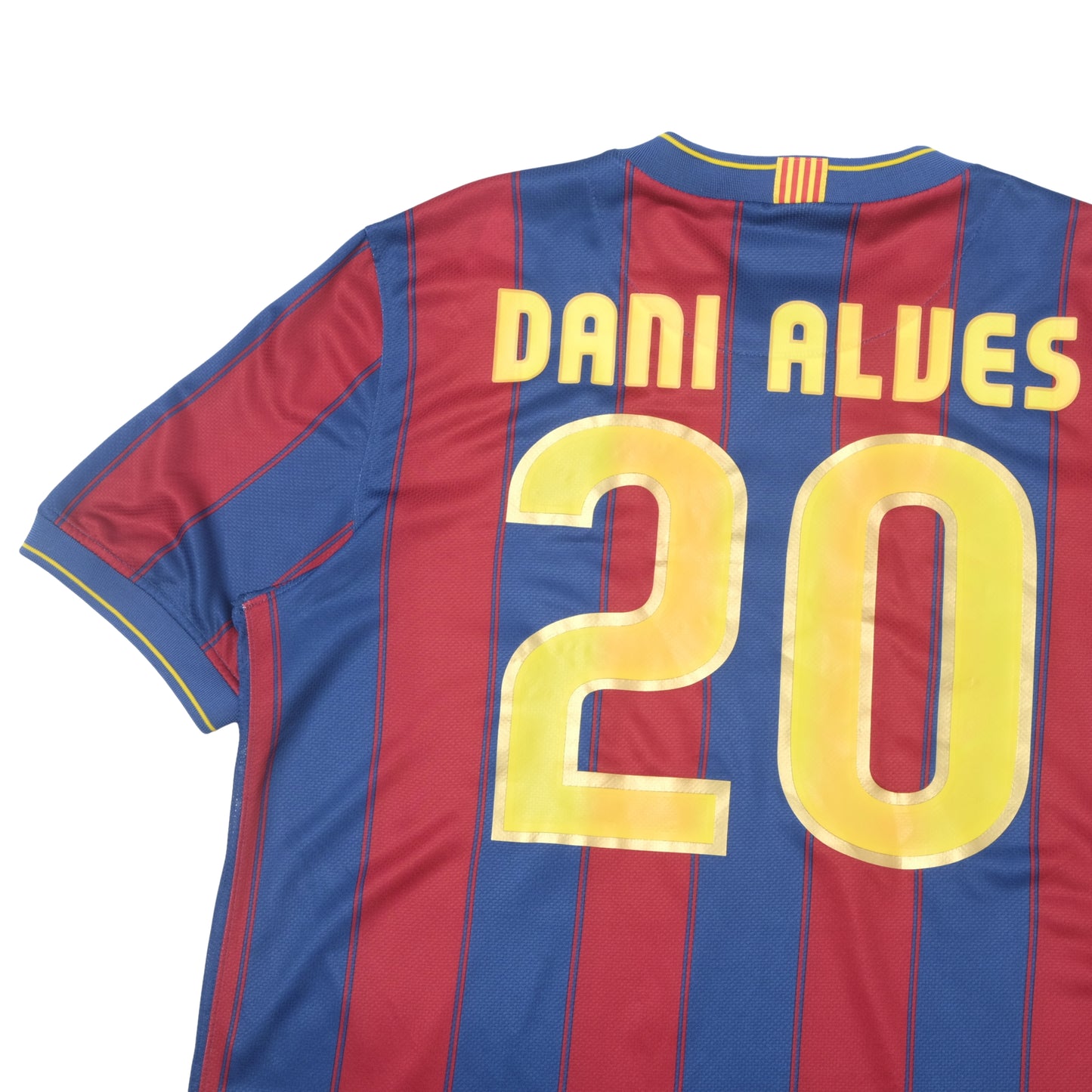 2009/10 Barcelona Home Shirt Nike Dani Alves (L/XL)