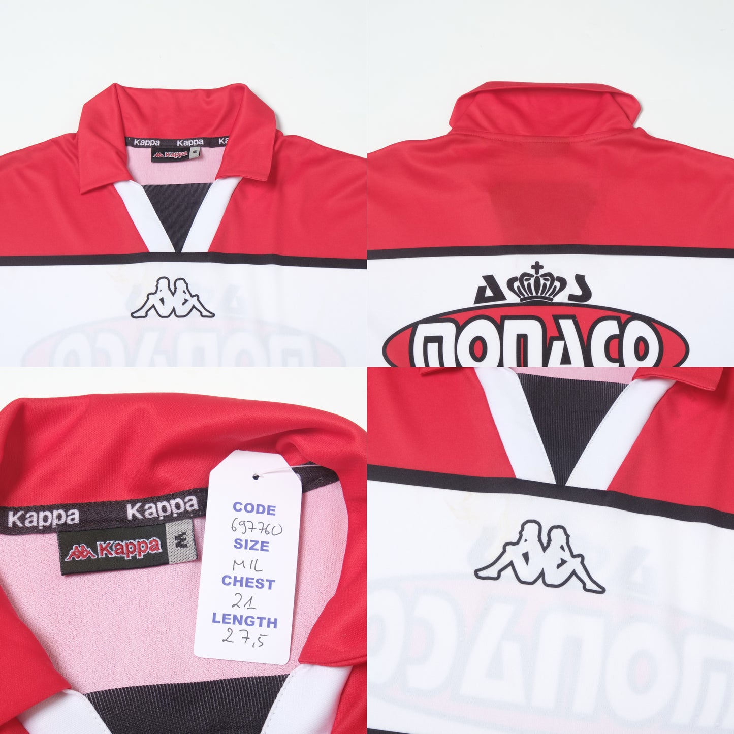 1990s/00s Monaco Training Shirt Kappa (M/L)
