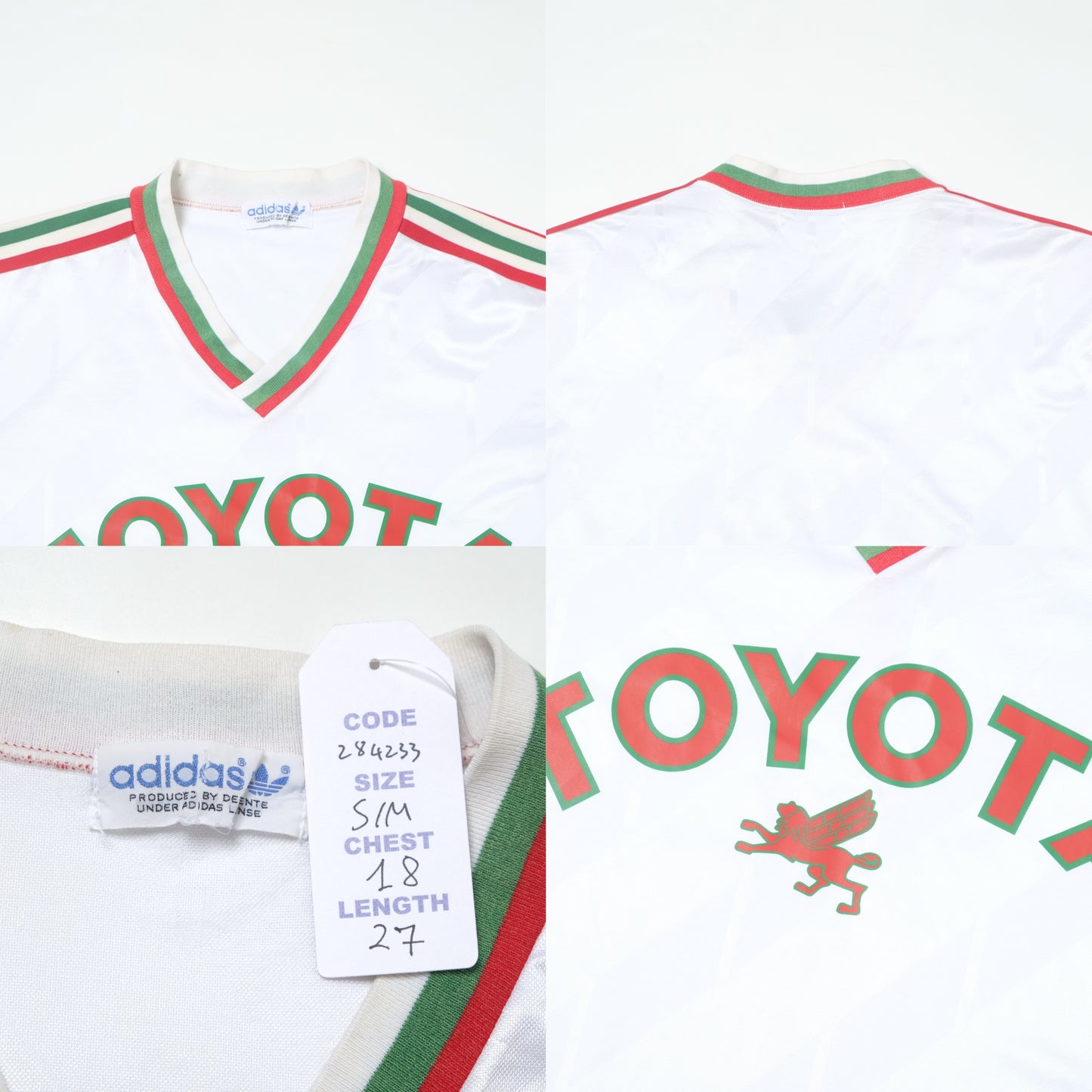 1988 Nagoya Grampus Away Shirt Adidas J-League Player Spec (S/M)