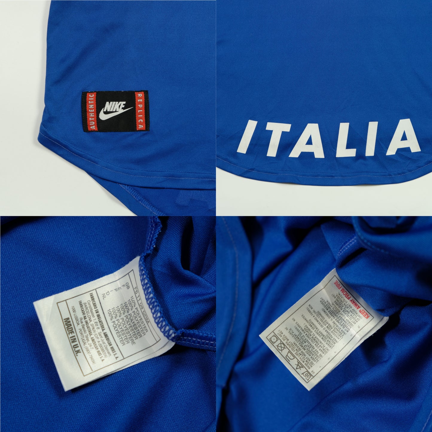 Italy Maldini 1996/1997 Nike Original Home Football Shirt Medium/Large