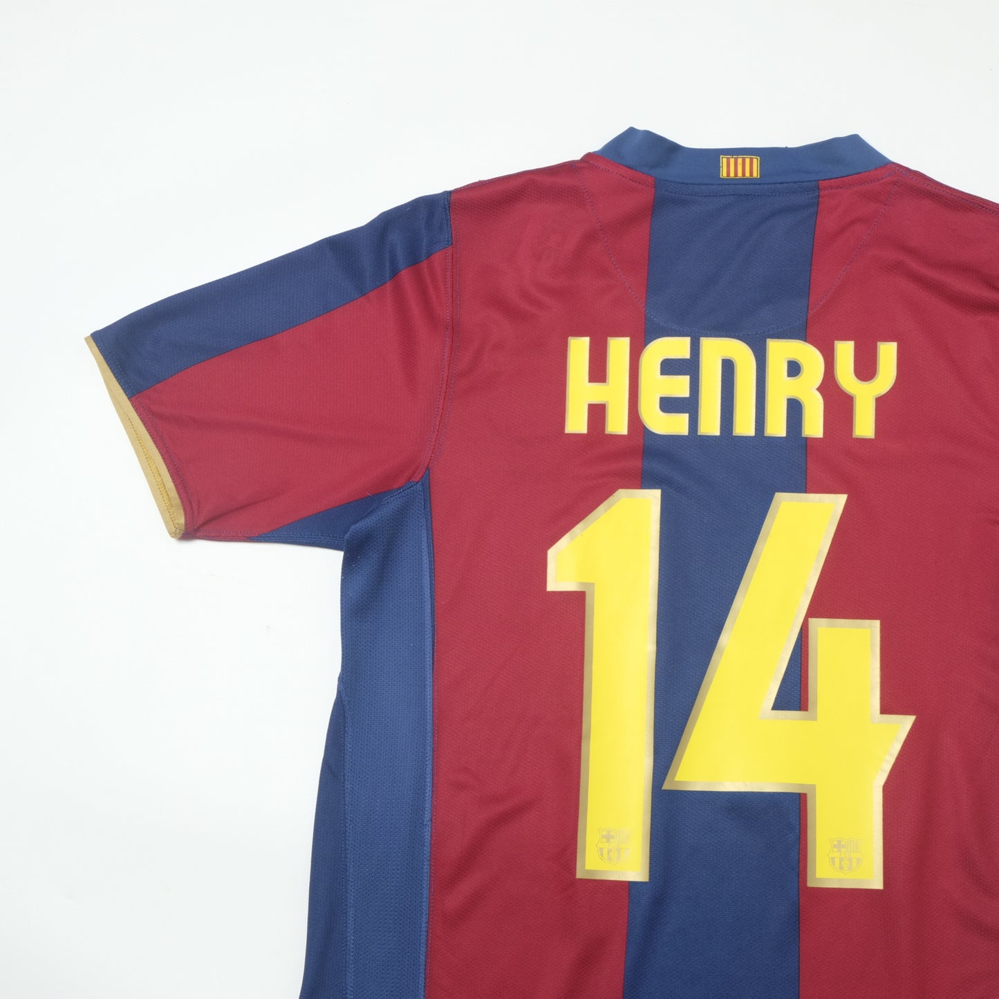 2007/08 Barcelona Home Shirt Nike Henry (S/M)