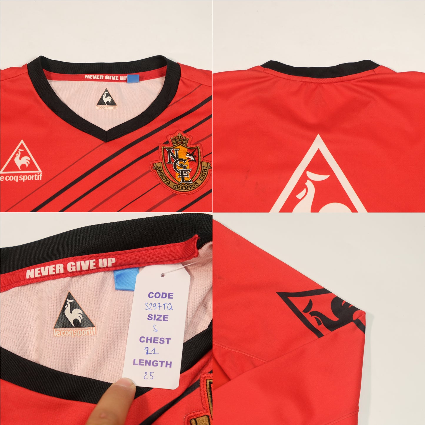 2000s Nagoya Grampus Home/Training Shirt Le Coq Sportif J-League (S)