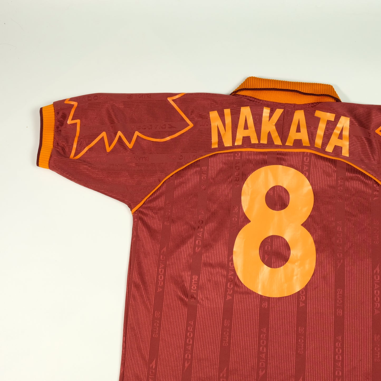 Roma Original Nakata 8 1999/2000 Diadora Home Football Shirt Medium