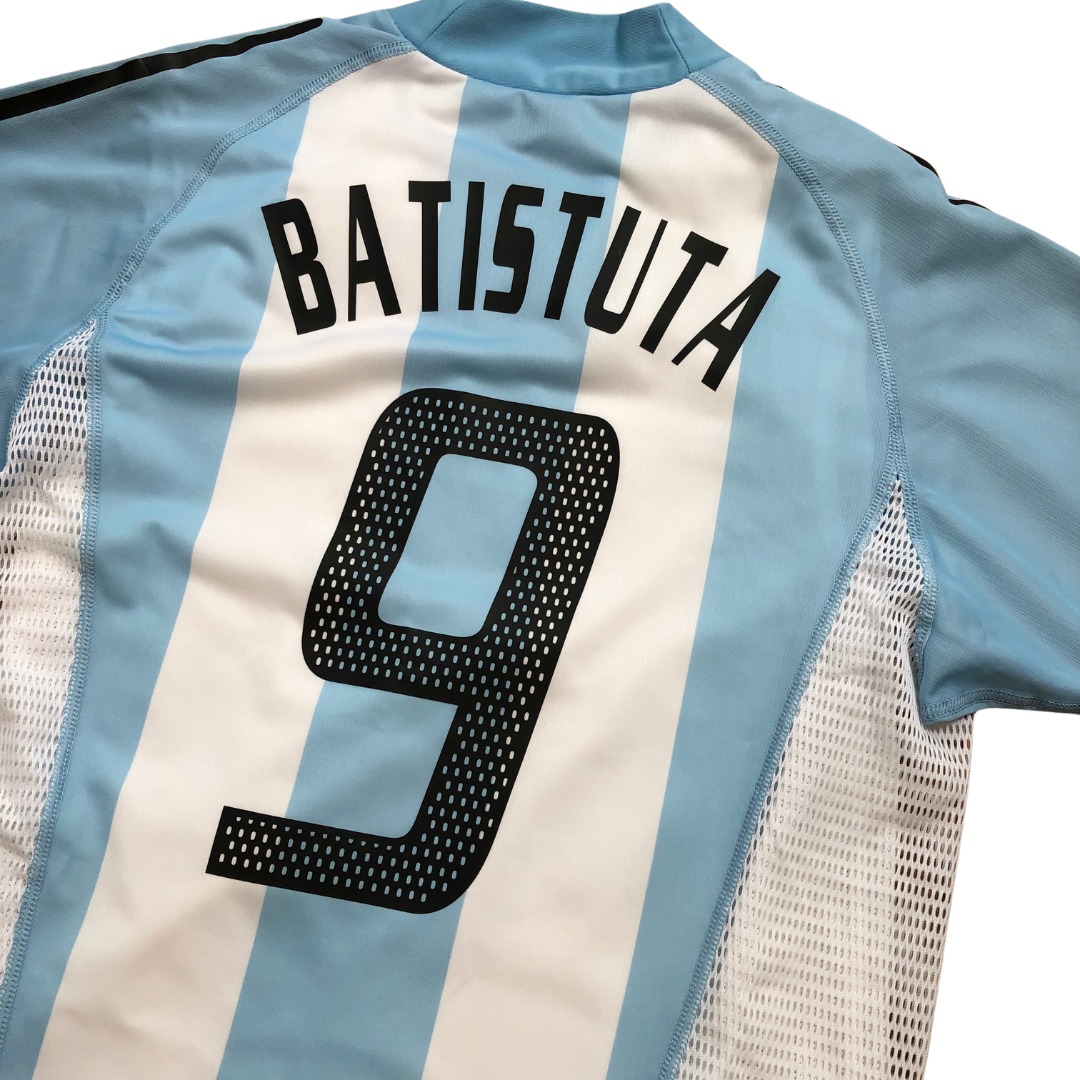 Argentina Batistuta 2002/2004 Adidas Home Football Shirt Small