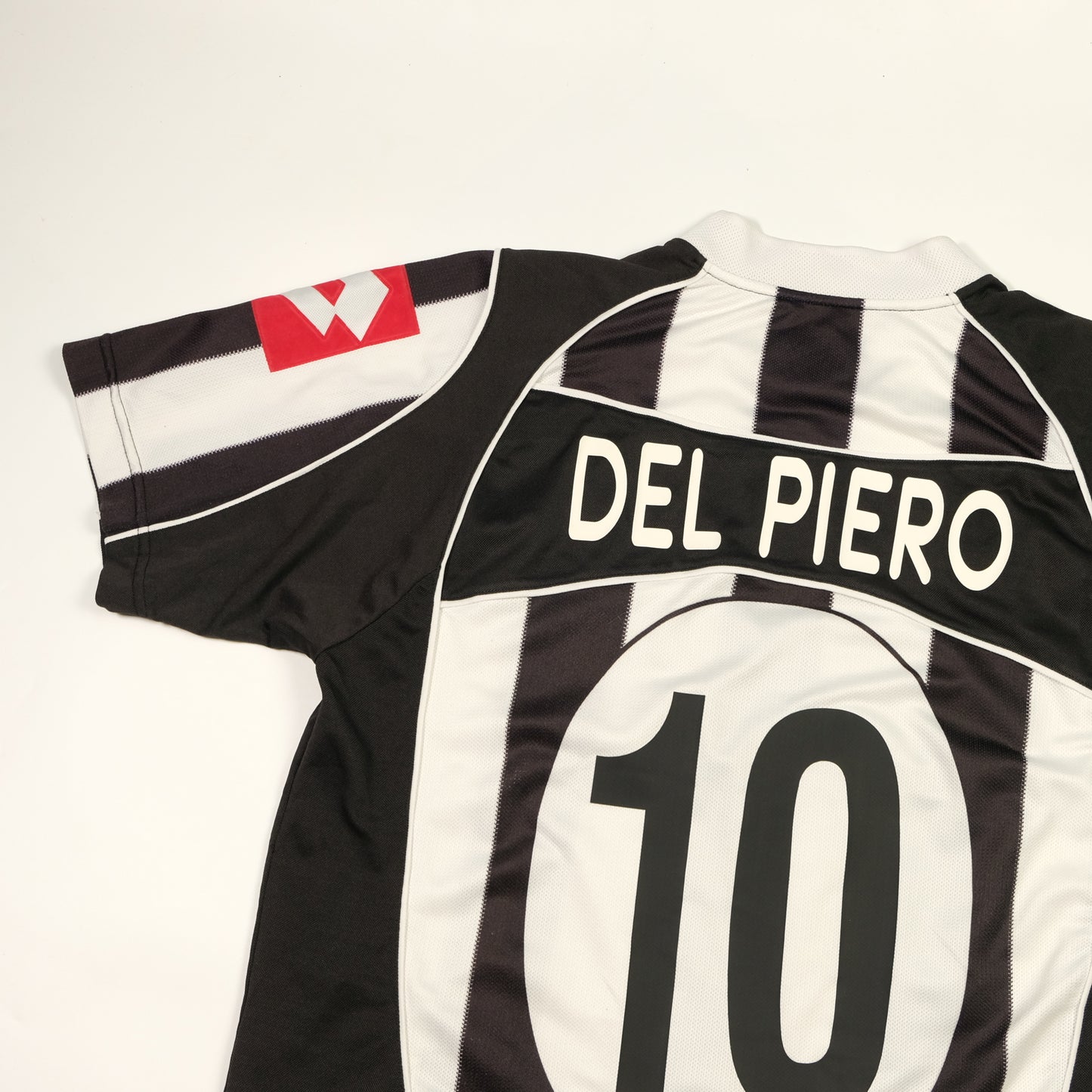 Juventus Fastweb Del Piero Original Lotto 2002/2003 Home Football Shirt Medium