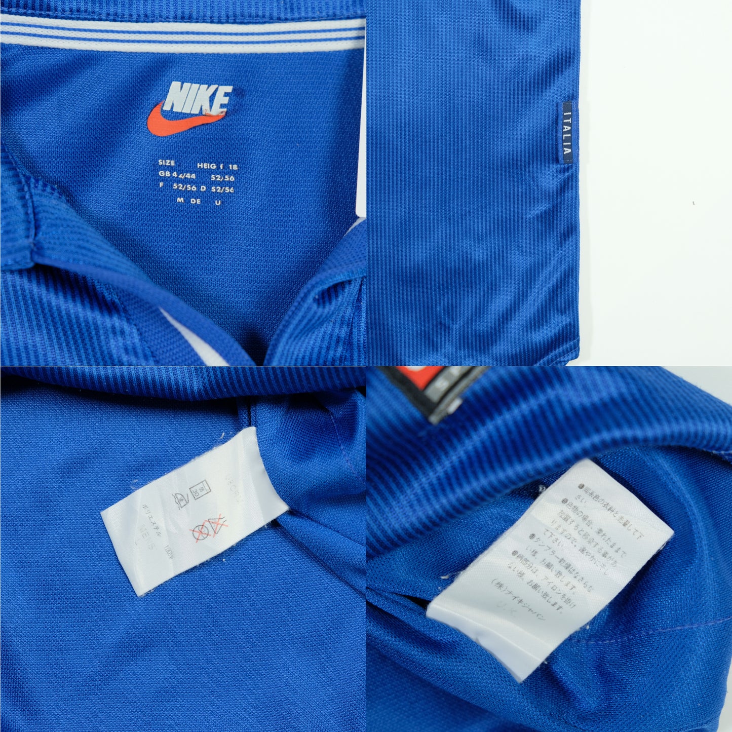 Italy 1997/1998 Nike Original Home Football Shirt Large