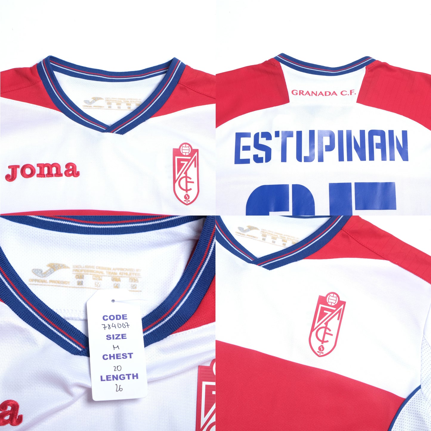 2016/17 Granada Home Shirt Joma Estupinan (M)