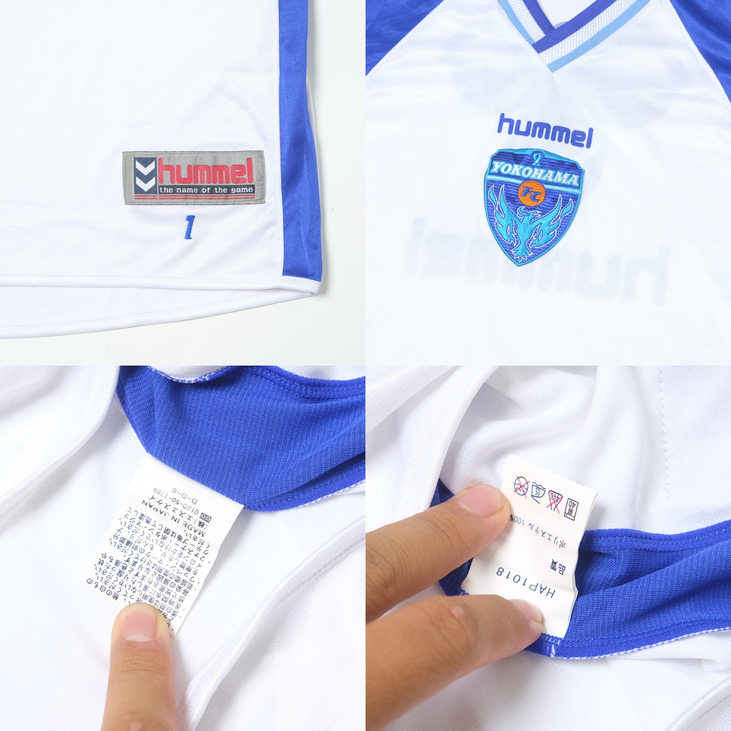 2002 Yokohama FC Training Shirt Hummel J-League (L/XL)