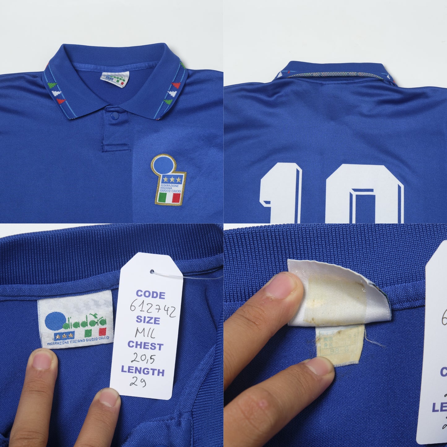 1992/93 Italy Home Shirt Diadora (M/L)
