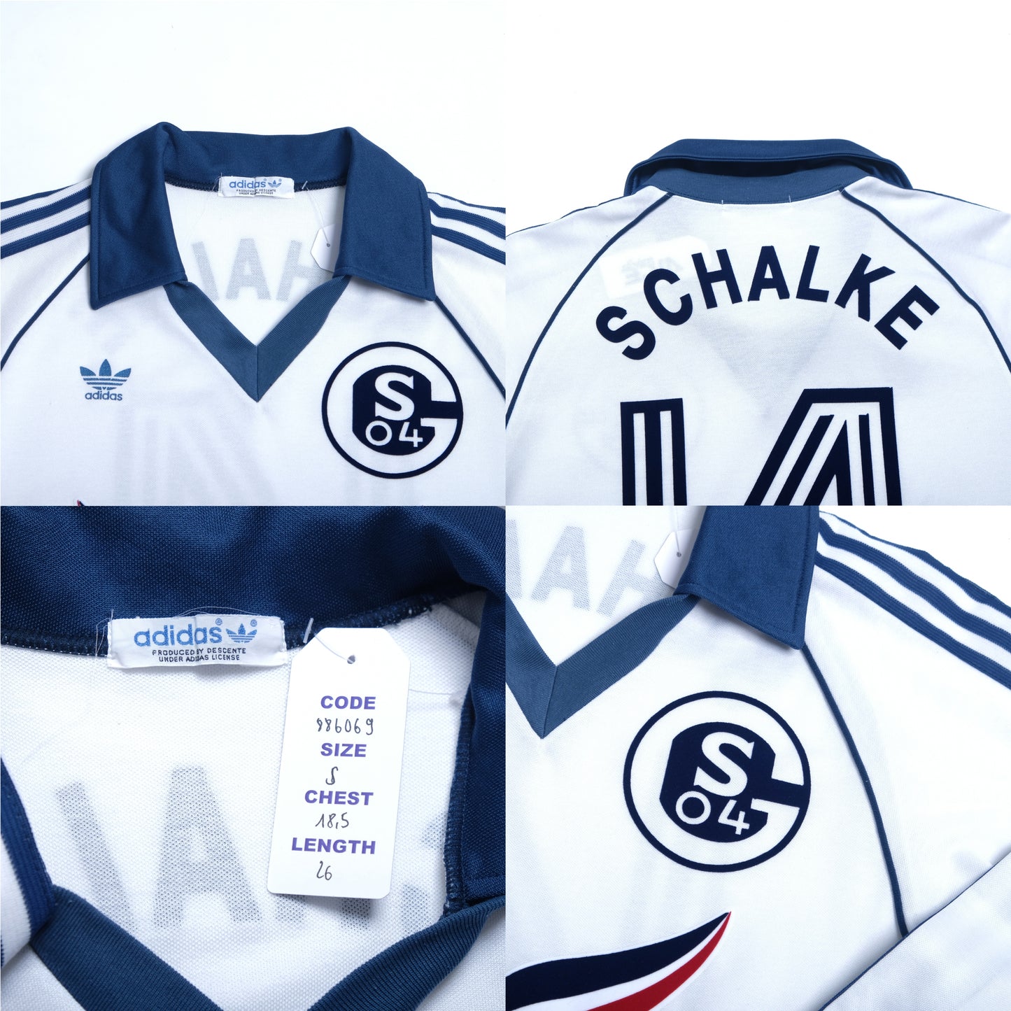 1986/87 France Home Shirt Adidas (S)