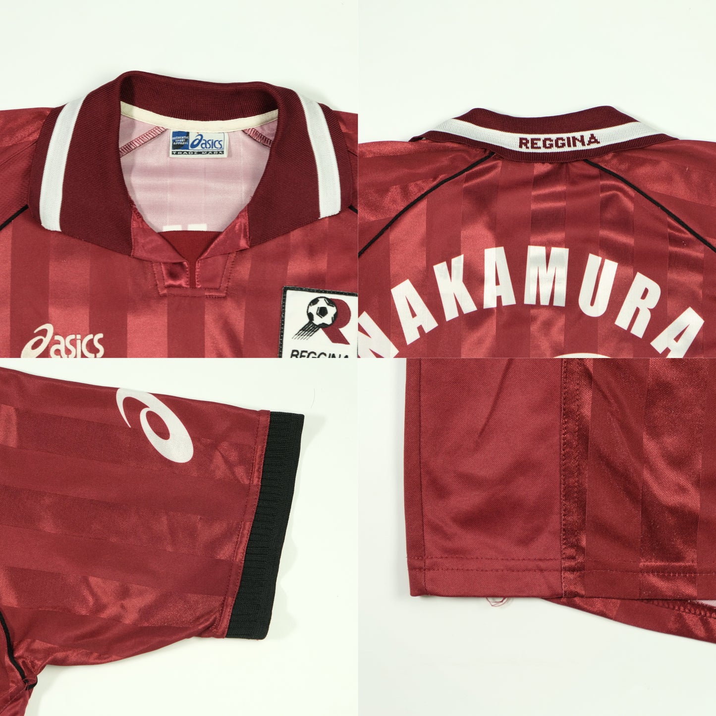 Reggina Nakamura Asics 2002/2003 Original Home Football Shirt Medium