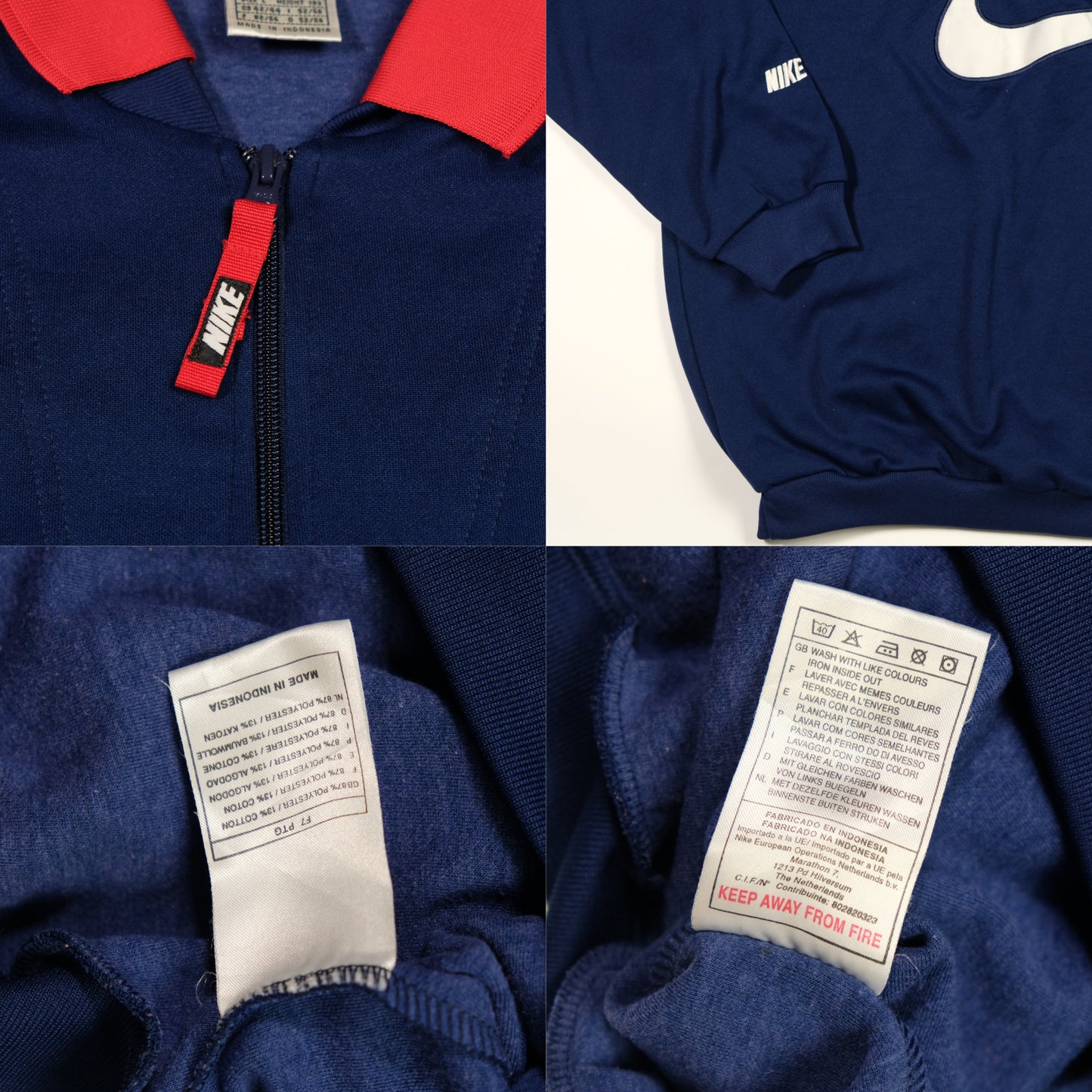 Arsenal Original Nike 1998 Vintage Football Training Sweatshirt Large
