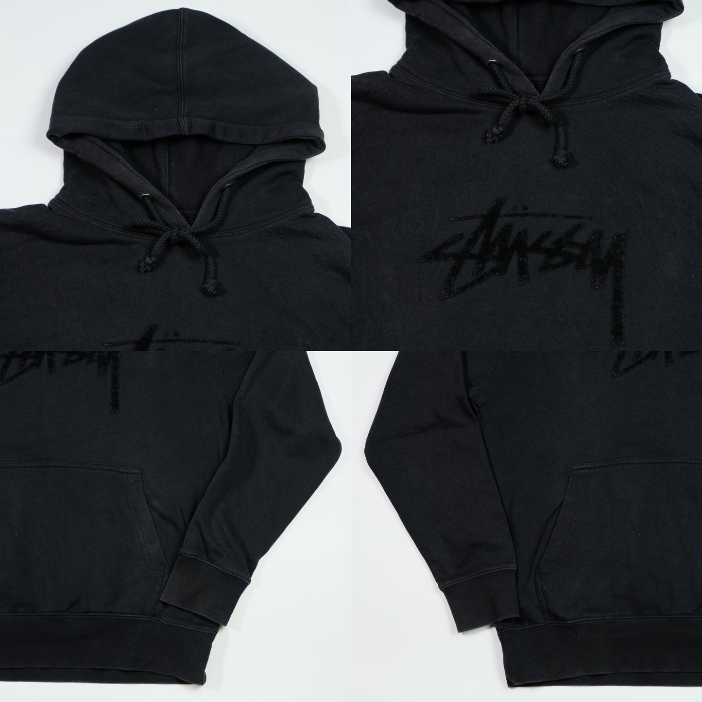 Stussy Vintage Black Hoodie Small